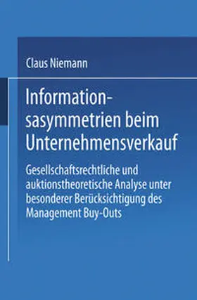  Informationsasymmetrien beim Unternehmensverkauf | eBook | Sack Fachmedien