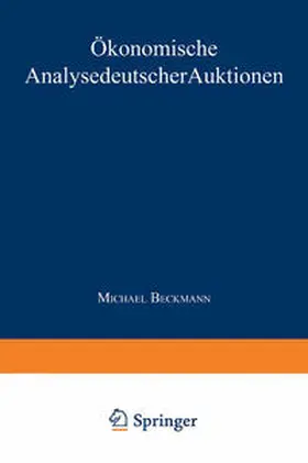 Ökonomische Analyse deutscher Auktionen | E-Book | sack.de