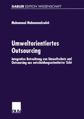 Mahammadzadeh |  Umweltorientiertes Outsourcing | eBook | Sack Fachmedien