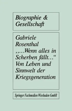 Rosenthal | "...wenn alles in Scherben fällt..." | Buch | 978-3-663-09169-1 | www2.sack.de