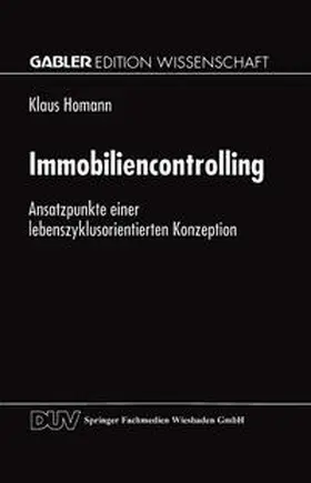 Homann |  Immobiliencontrolling | eBook | Sack Fachmedien