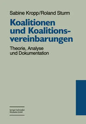 Kropp / Sturm |  Koalitionen und Koalitionsvereinbarungen | eBook | Sack Fachmedien