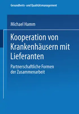 Hamm |  Kooperation von Krankenhäusern mit Lieferanten | eBook | Sack Fachmedien