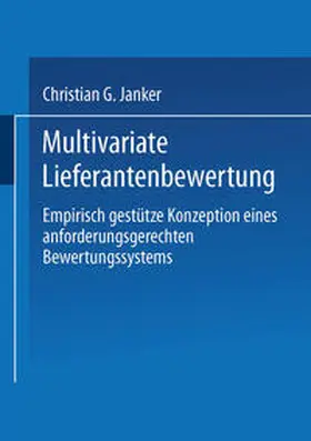Janker |  Multivariate Lieferantenbewertung | eBook | Sack Fachmedien