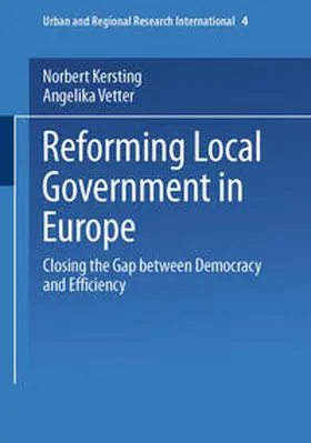Kersting / Vetter |  Reforming Local Government in Europe | eBook | Sack Fachmedien