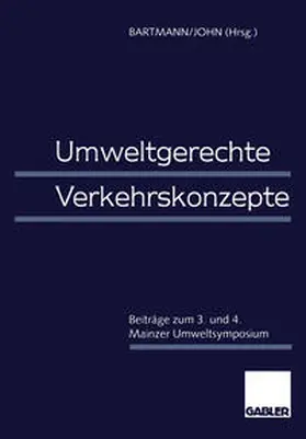 Bartmann / John |  Umweltgerechte Verkehrskonzepte | eBook | Sack Fachmedien