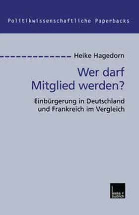 Hagedorn |  Wer darf Mitglied werden? | eBook | Sack Fachmedien