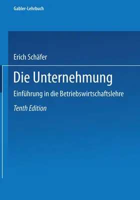  Die Unternehmung | Buch |  Sack Fachmedien