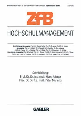 Albach / Mertens |  Hochschulmanagement | eBook | Sack Fachmedien