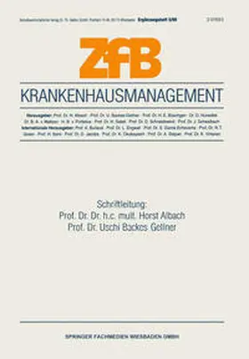 Albach / Backes-Gellner | Krankenhausmanagement | E-Book | sack.de