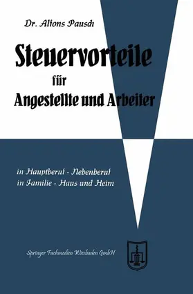 Pausch |  Steuervorteile für Angestellte und Arbeiter | Buch |  Sack Fachmedien