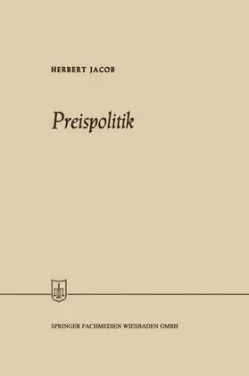 Jacob |  Preispolitik | Buch |  Sack Fachmedien