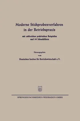 Weber |  Moderne Stichprobenverfahren in der Betriebspraxis | Buch |  Sack Fachmedien