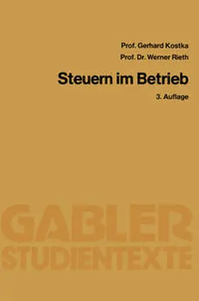 Kostka / Rieth |  Steuern im Betrieb | eBook | Sack Fachmedien