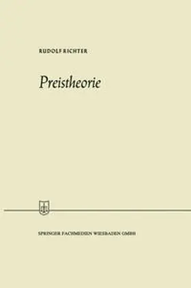 Richter |  Preistheorie | eBook | Sack Fachmedien