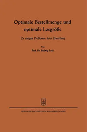 Pack |  Optimale Bestellmenge und optimale Losgröße | eBook | Sack Fachmedien