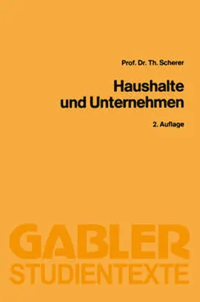 Scherer |  Haushalte und Unternehmen | eBook | Sack Fachmedien