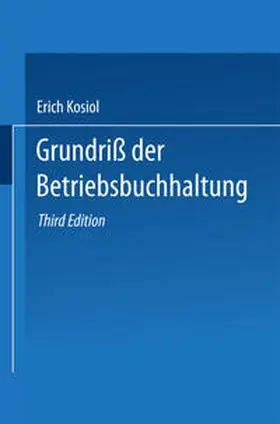 Kosiol |  Grundriß der Betriebsbuchhaltung | eBook | Sack Fachmedien