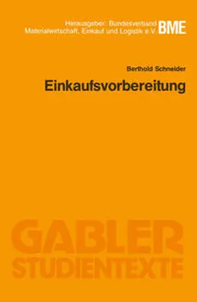 Schneider |  Einkaufsvorbereitung | eBook | Sack Fachmedien