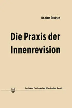 Proksch | Die Praxis der Innenrevision | E-Book | sack.de
