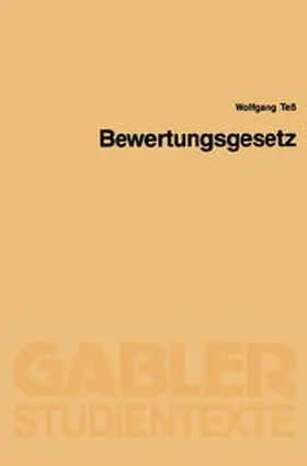 Teß |  Bewertungsgesetz | eBook | Sack Fachmedien
