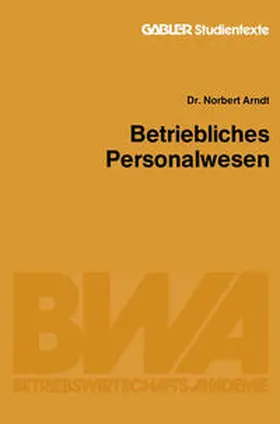 Arndt |  Betriebliches Personalwesen | eBook | Sack Fachmedien