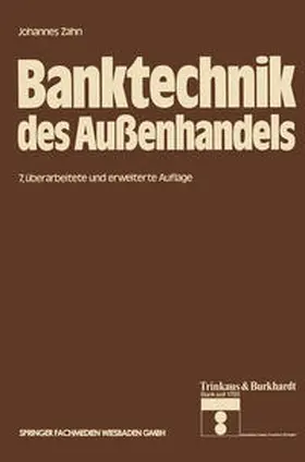Zahn | Banktechnik des Außenhandels | E-Book | www2.sack.de