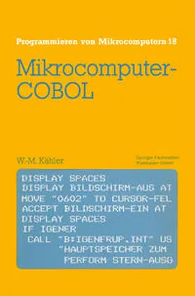 Kähler |  Mikrocomputer-COBOL | eBook | Sack Fachmedien