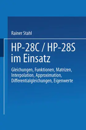Stahl |  HP-28C / HP-28S im Einsatz | eBook | Sack Fachmedien