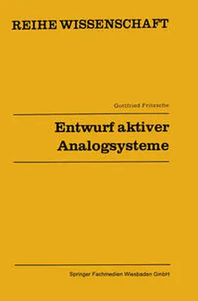Fritzsche |  Entwurf aktiver Analogsysteme | eBook | Sack Fachmedien