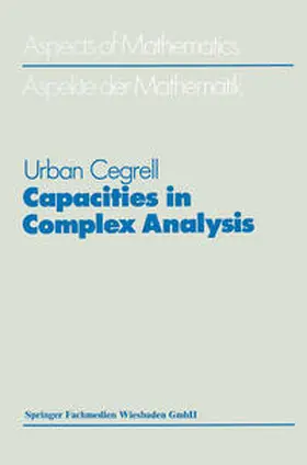 Cegrell |  Capacities in Complex Analysis | eBook | Sack Fachmedien