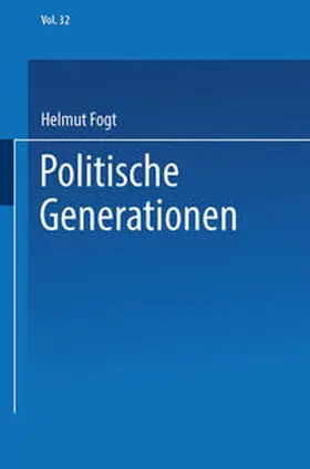 Fogt |  Politische Generationen | eBook | Sack Fachmedien