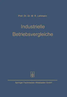 Lehmann |  Industrielle Betriebsvergleiche | eBook | Sack Fachmedien