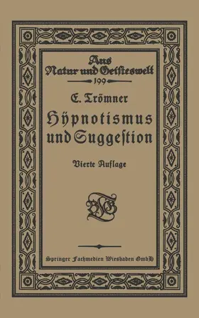 Trömner |  Hypnotismus und Suggestion | Buch |  Sack Fachmedien