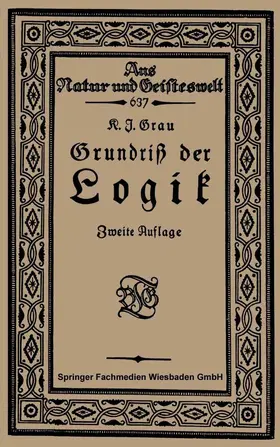 Grau |  Grundriß der Logik | Buch |  Sack Fachmedien