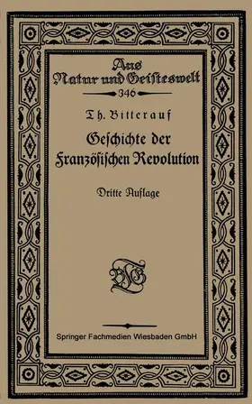 Bitterauf |  Geschichte der Französischen Revolution | Buch |  Sack Fachmedien