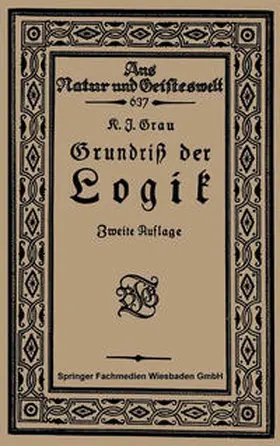Grau | Grundriß der Logik | E-Book | www2.sack.de