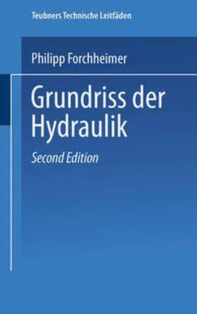 Forchheimer |  Grundriss der Hydraulik | eBook | Sack Fachmedien