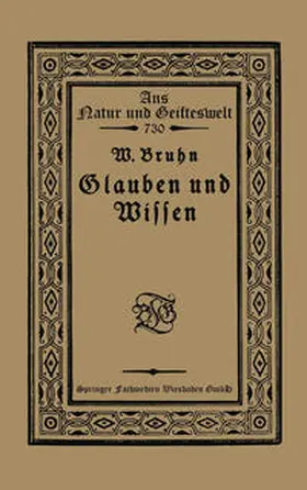 Bruhn |  Glauben und Wissen | eBook | Sack Fachmedien
