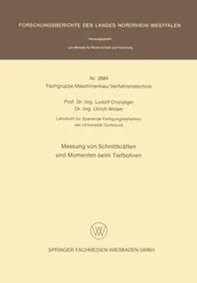 Cronjäger / Weber | Messung von Schnittkräften und Momenten beim Tiefbohren | E-Book | sack.de