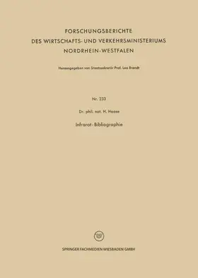 Haase |  Infrarot-Bibliographie | Buch |  Sack Fachmedien