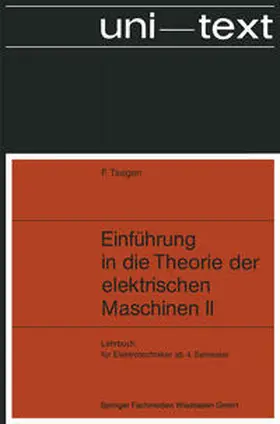 Taegen | Einführung in die Theorie der elektrischen Maschinen II | E-Book | sack.de