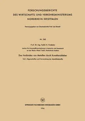 Krekeler |  Das Verbinden von Metallen durch Kunstharzkleber | eBook | Sack Fachmedien