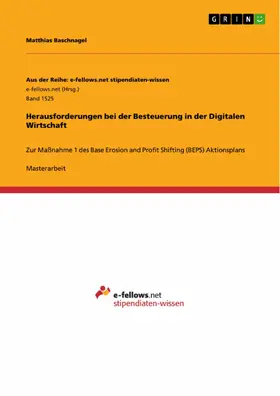 Baschnagel |  Herausforderungen bei der Besteuerung in der Digitalen Wirtschaft | eBook | Sack Fachmedien