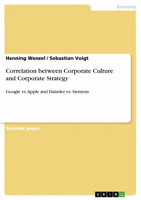 Wenzel / Voigt |  Correlation between Corporate Culture and Corporate Strategy | eBook | Sack Fachmedien