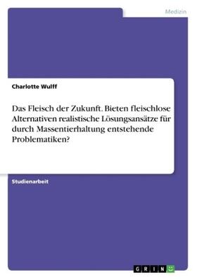 Wulff |  Das Fleisch der Zukunft. Bieten fleischlose Alternativen realistische Lösungsansätze für durch Massentierhaltung entstehende Problematiken? | Buch |  Sack Fachmedien