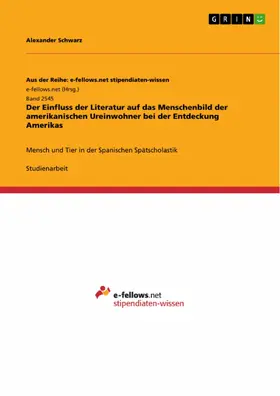Schwarz |  Der Einfluss der Literatur auf das Menschenbild der amerikanischen Ureinwohner bei der Entdeckung Amerikas | eBook | Sack Fachmedien