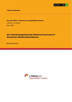 Hoffmann |  Der Umsetzungsstand der Balanced Scorecard in deutschen Akutkrankenhäusern | eBook | Sack Fachmedien