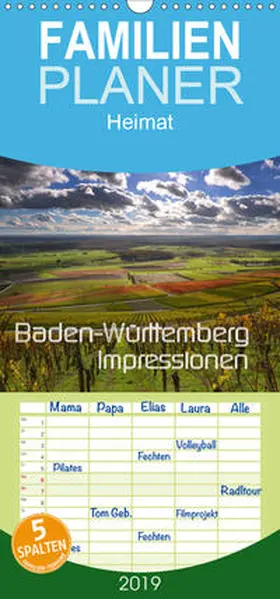 Mathias |  Baden-Württemberg Impressionen - Familienplaner hoch (Wandkalender 2019 , 21 cm x 45 cm, hoch) | Sonstiges |  Sack Fachmedien