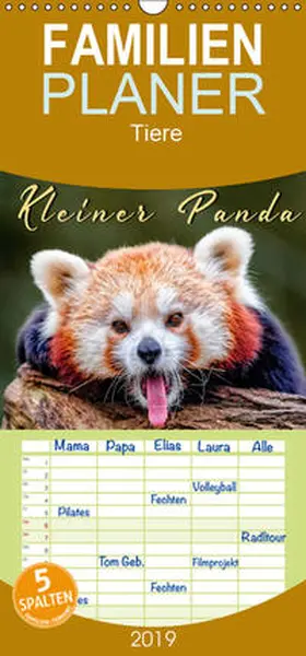 Roder |  Kleiner Panda  - Familienplaner hoch (Wandkalender 2019 , 21 cm x 45 cm, hoch) | Sonstiges |  Sack Fachmedien
